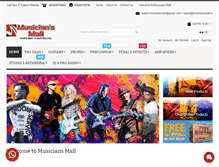 Tablet Screenshot of musiciansmall.in